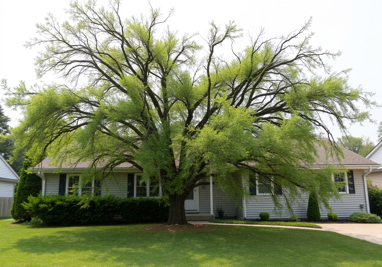Backyard Tree Trimming — before